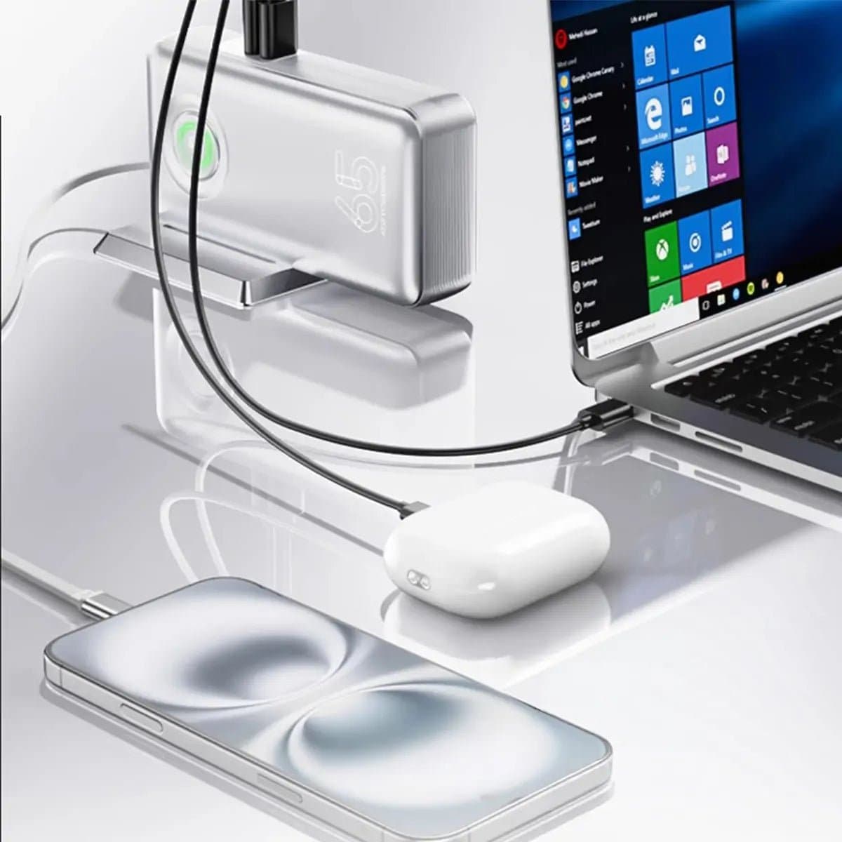 ⚡ PowerBank 2in1 Ultra – ชาร์จเร็วแบบเสียบผนัง + พกพาในตัว