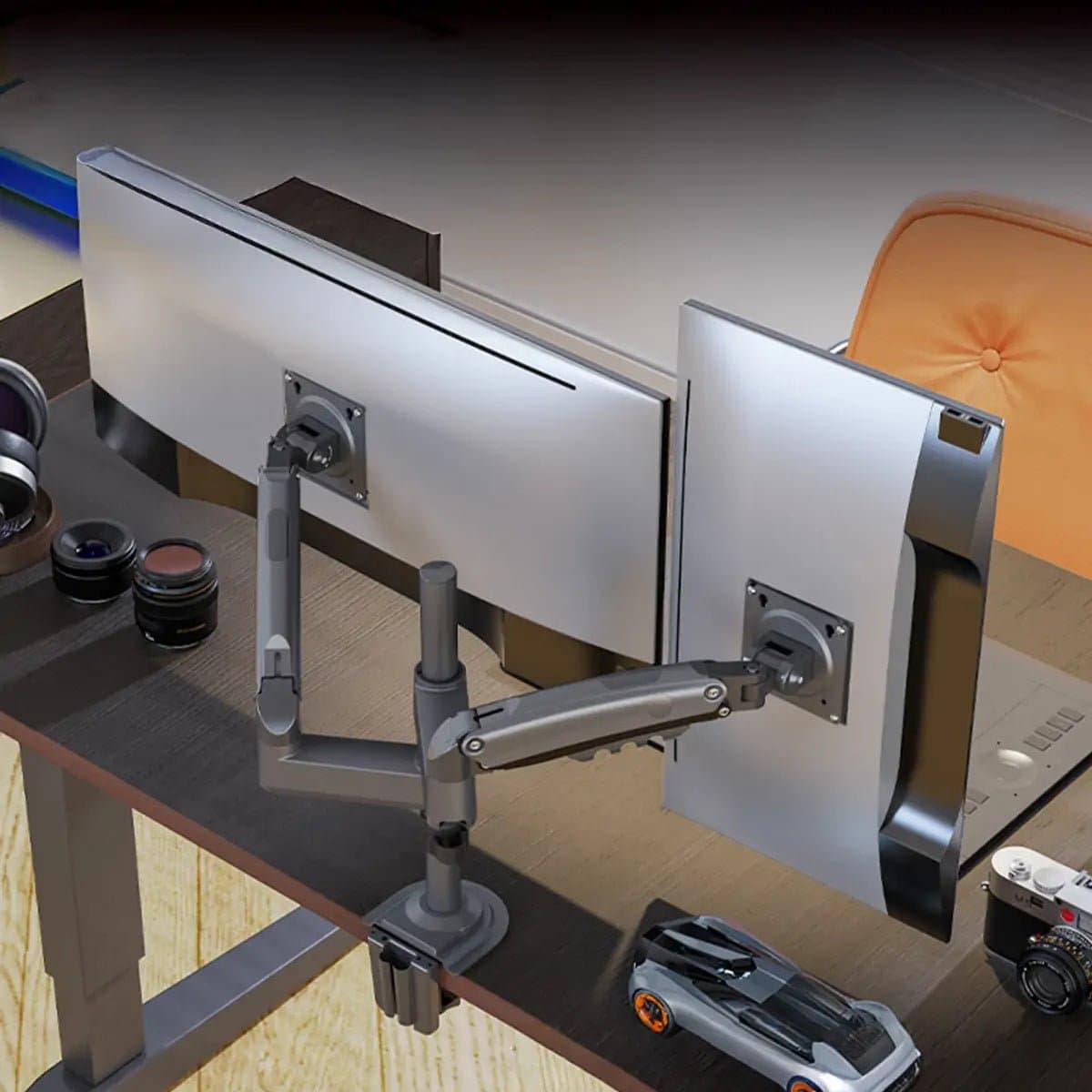 ARMSTRONG-DUAL-BLK — Dual Monitor Arm (Premium Edition)