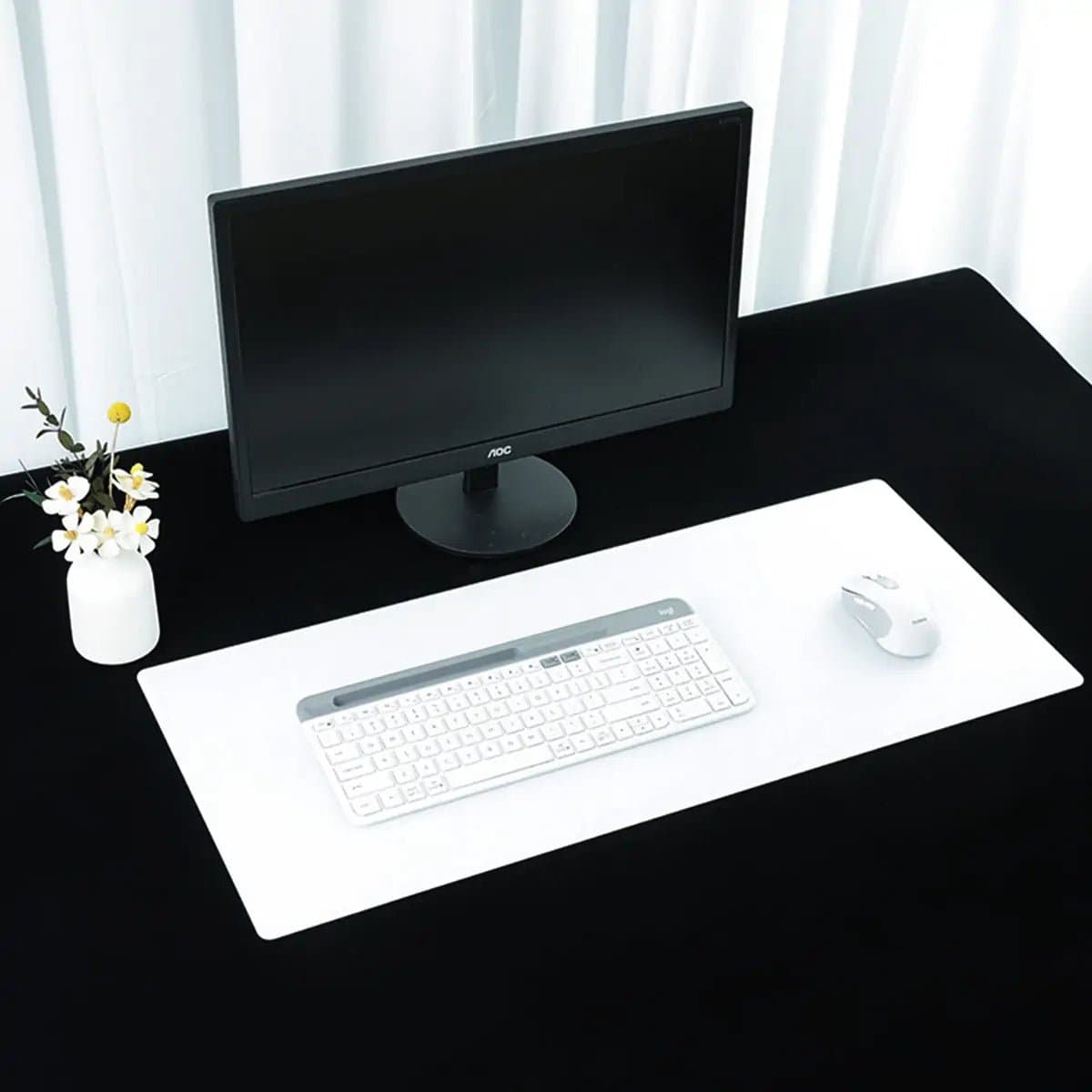 Desk Pad — Tempered Glass 330×760 mm