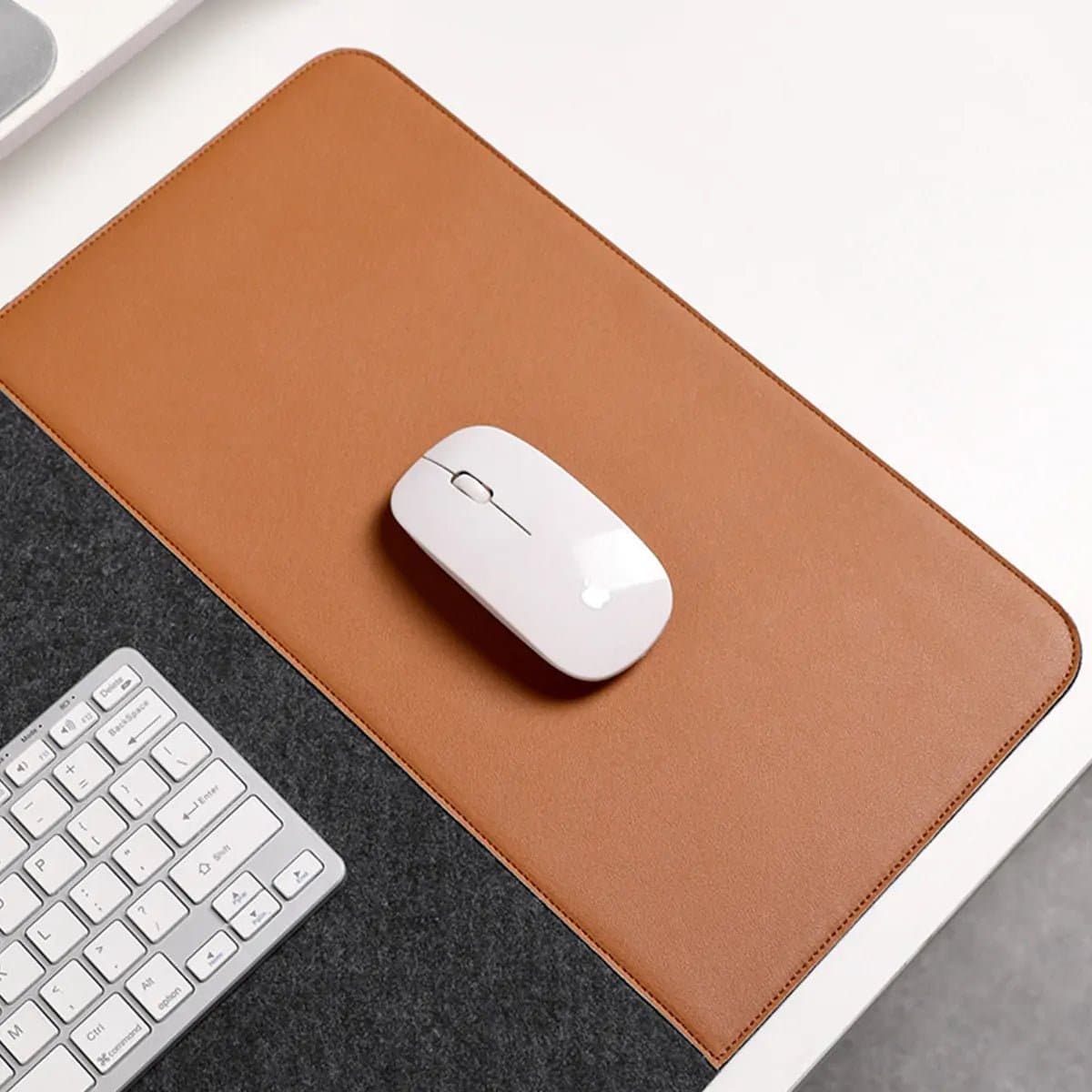WORKSELECTED DeskMat — Felt × Leather