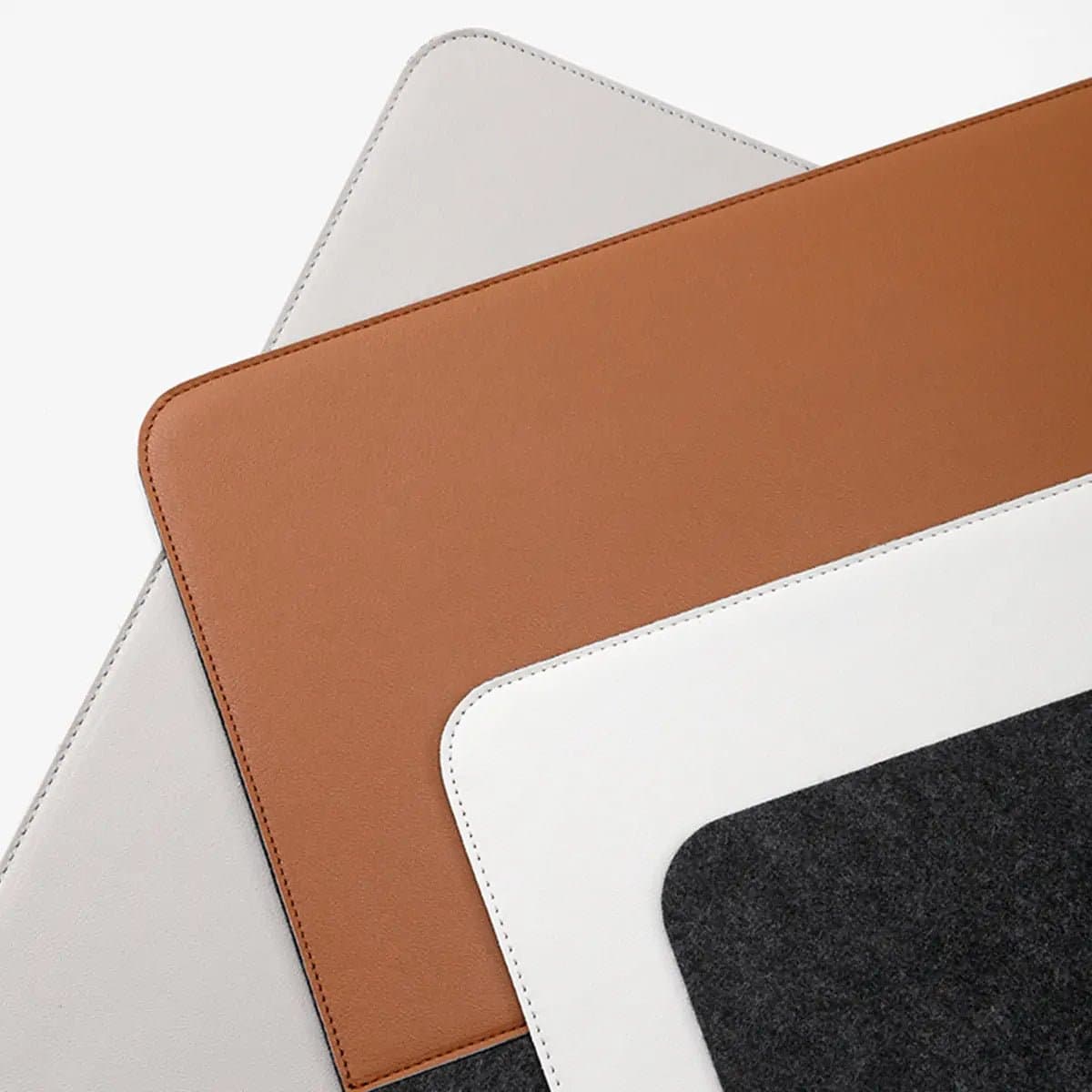 WORKSELECTED DeskMat — Felt × Leather
