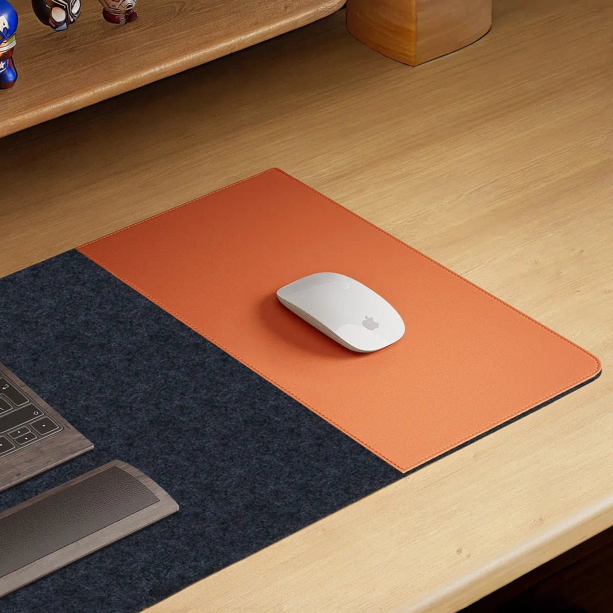 WORKSELECTED DeskMat — Felt × Leather