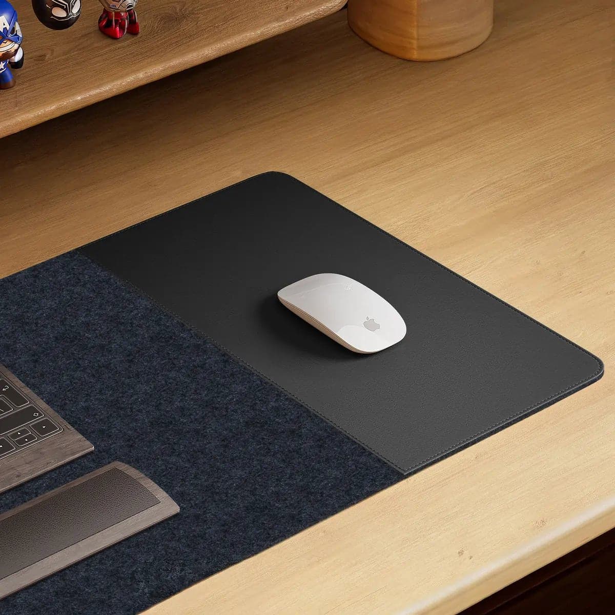 WORKSELECTED DeskMat — Felt × Leather