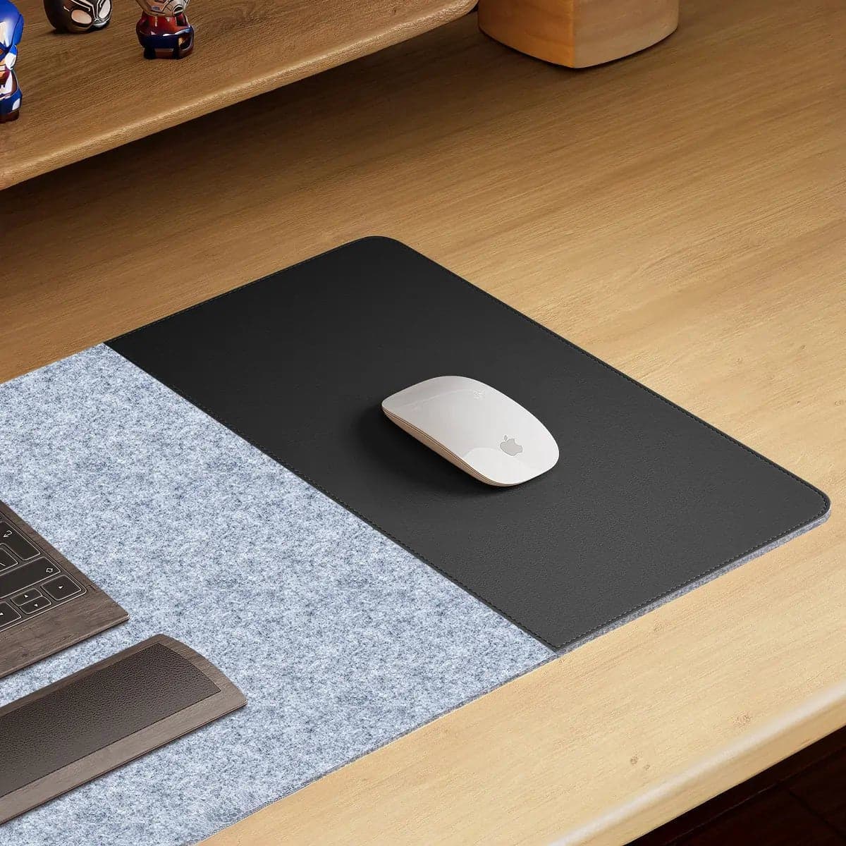 WORKSELECTED DeskMat — Felt × Leather