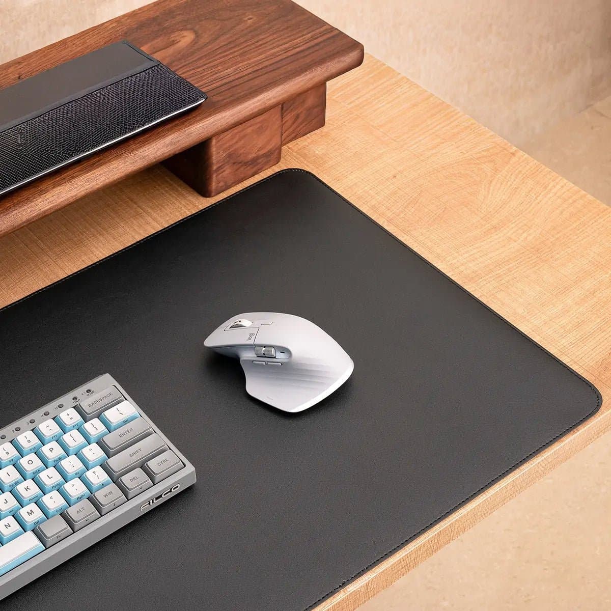 WORKSELECTED DeskMat — Leather × Cork