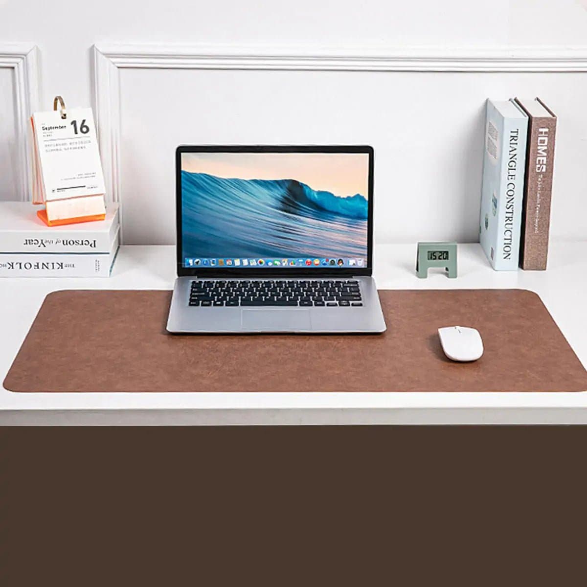 WORKSELECTED DeskMat — Leather × Cork