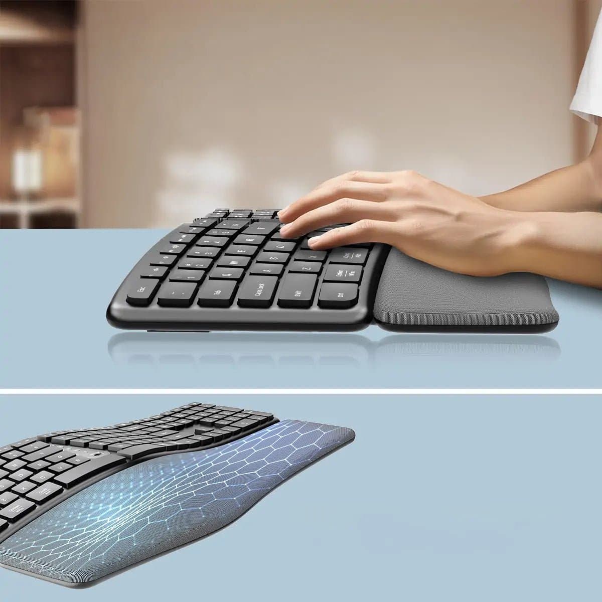 WORKSELECTED ErgoKey — สีดำ