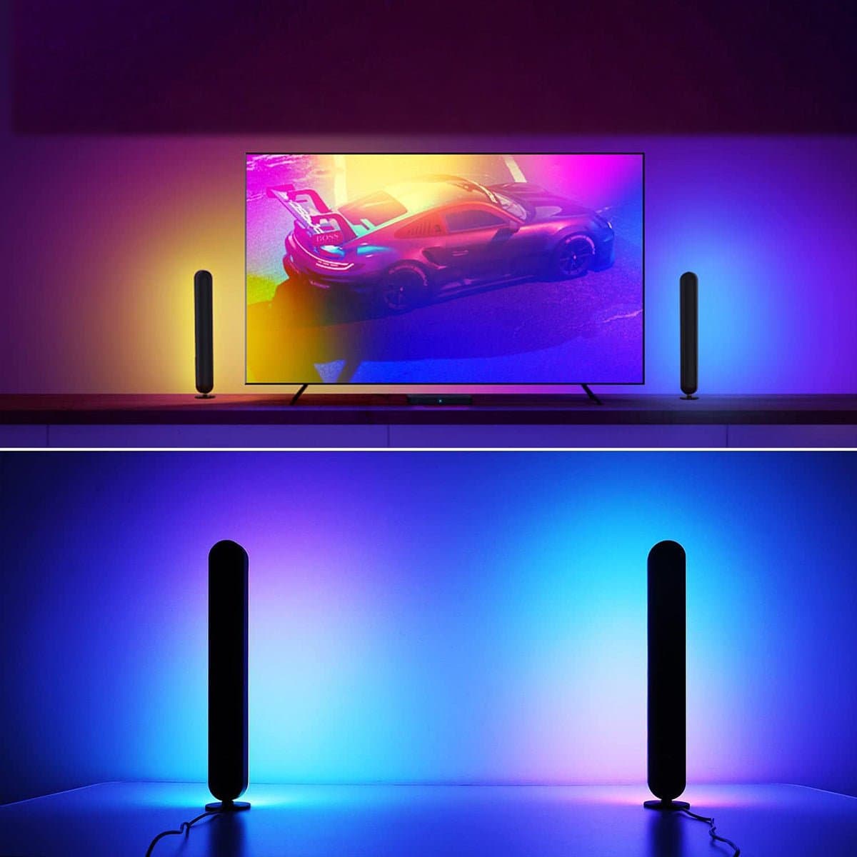 WORKSELECTED Table Stand LED — 26 cm (Single-Side Glow)
