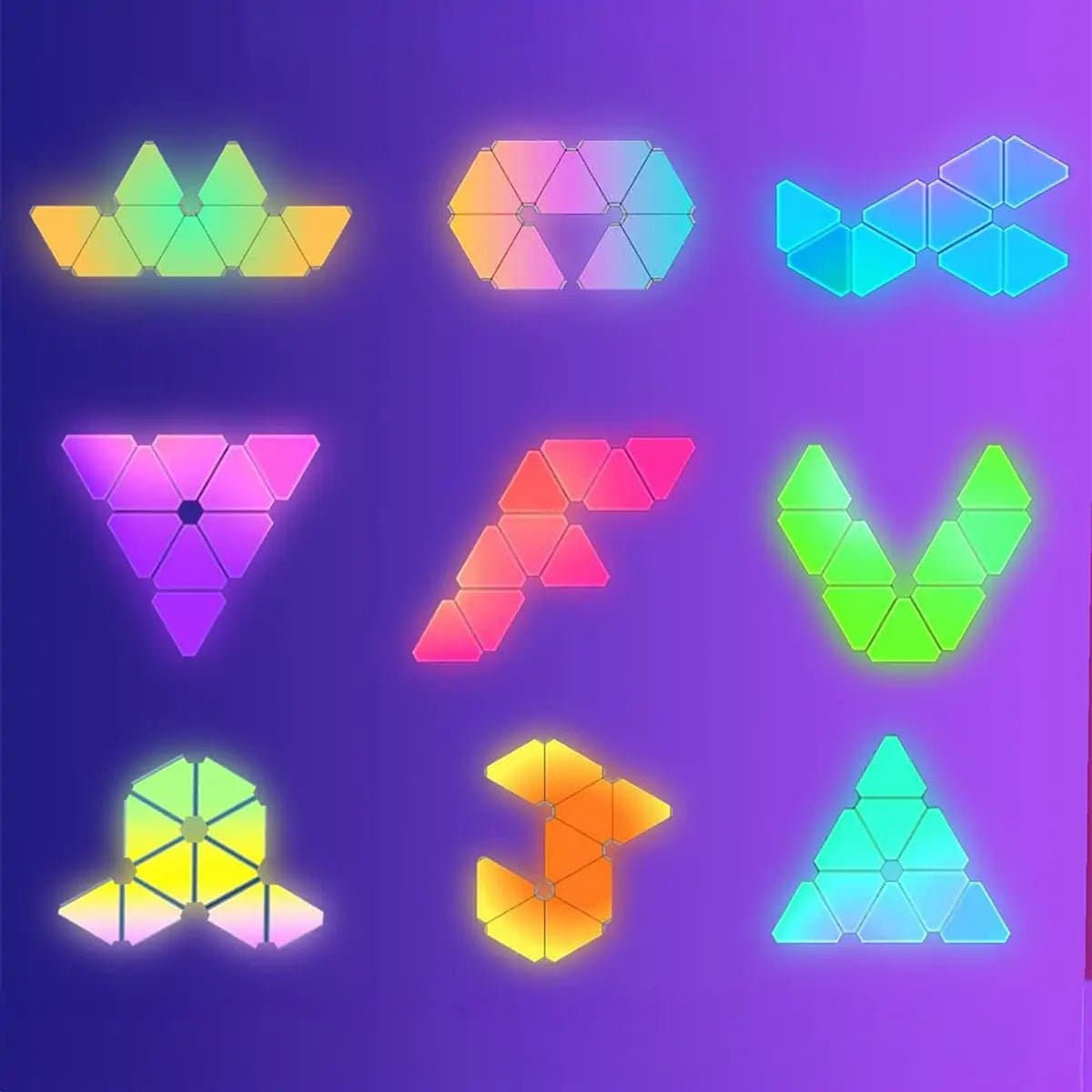 WORKSELECTED WallLED-TRI — RGBIC Triangle Light Panels