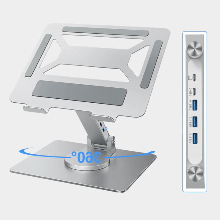 Swivel Laptop Stand Pro – Premium Stand with USB - Work Selected